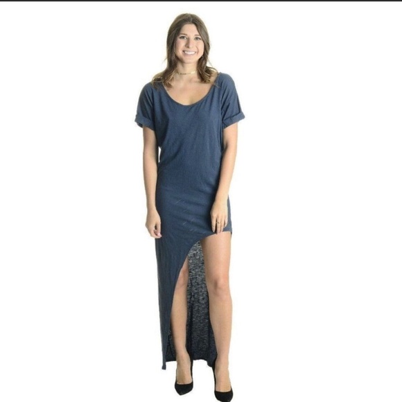 Dresses & Skirts - Sz 2 (M) NWT Stillwater Sonoran Dusty Blue Asymmetrical Hem Maxi Dress